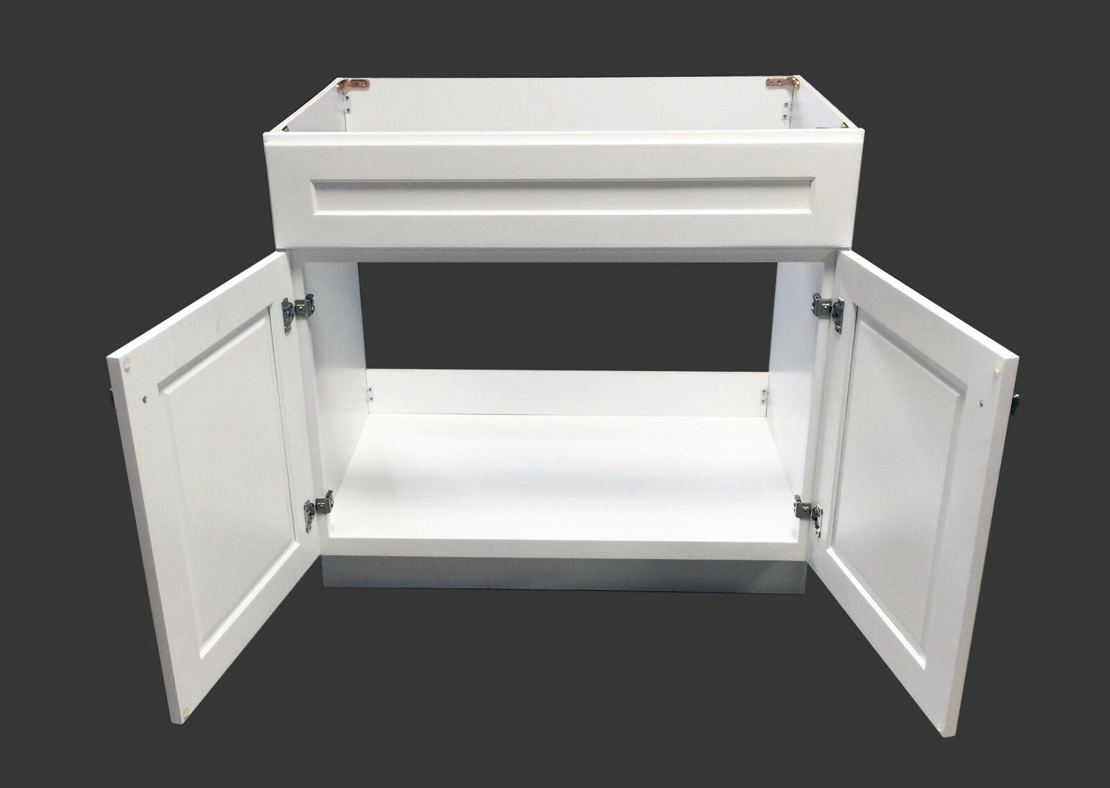 White Shaker Bathroom Vanity Base Cabinet 30"w x 21"d x 34.5"h WS-V3021 gallery