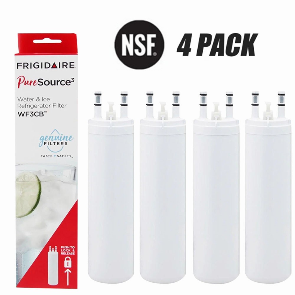 4 Pack Frigidaire WF3CB PureSource 3 Replacement Refrigerator Water Filter gallery
