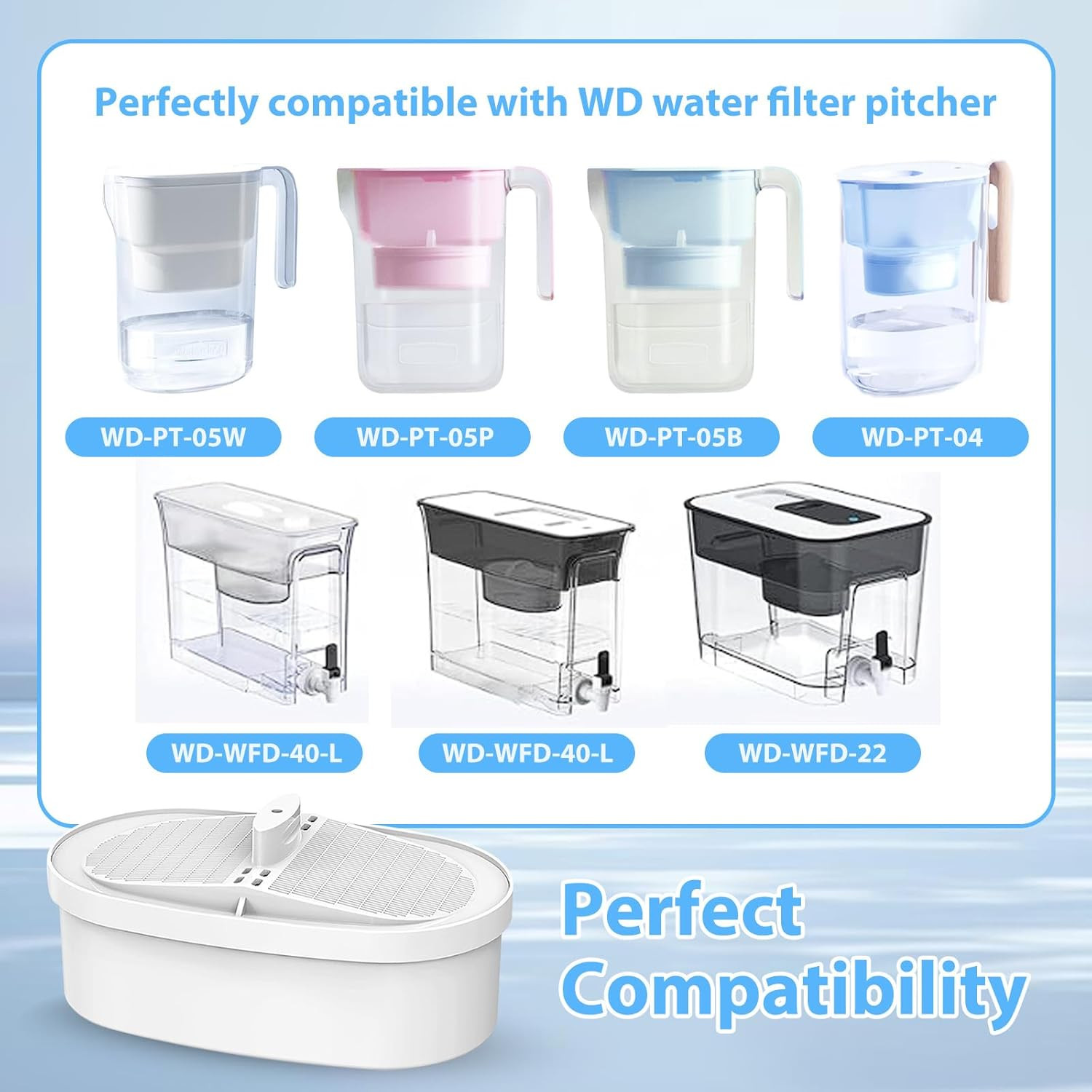 Replacement Filter for Water Wd-Pf-01A plus Drop,Reduces Pfoa/Pfos, Chlorine 200 gallery