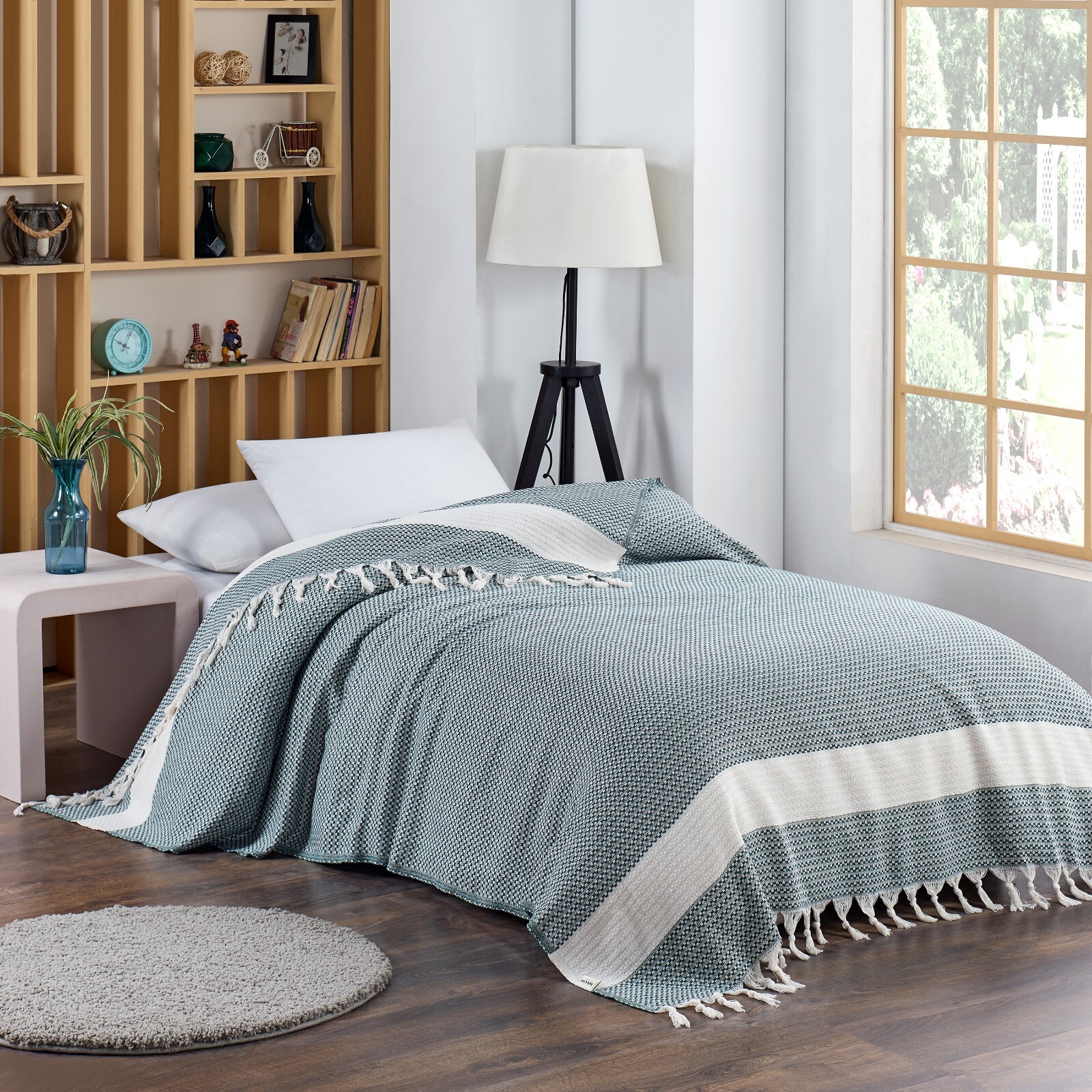 Twin Size 63x90" Aegean Blanket – Soft & Breathable 100% Turkish Muslin - 6 Co gallery
