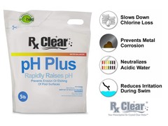 Rx Clear pH Plus Increaser Granular Soda Ash Chemical For Swimming Pool – 5 lbs