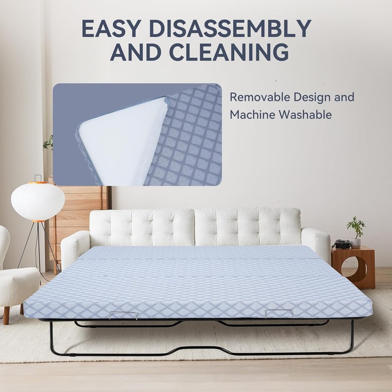 Foldable Sofa Bed Replacement Mattress Memory Foam 4" Pull Out Sofa Bed Mattress gallery