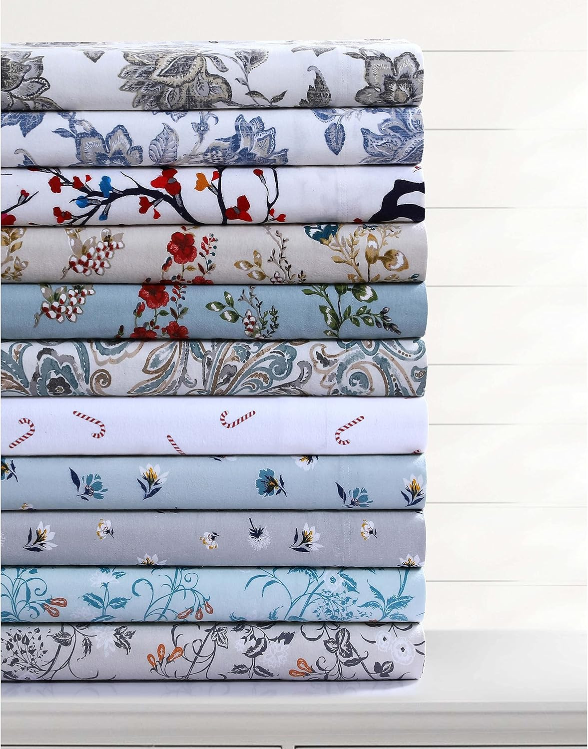 Ultra-Soft Flannel Sheet Set, 170-GSM Cotton, Deep Pocket, Cozy Winter Bedding - gallery