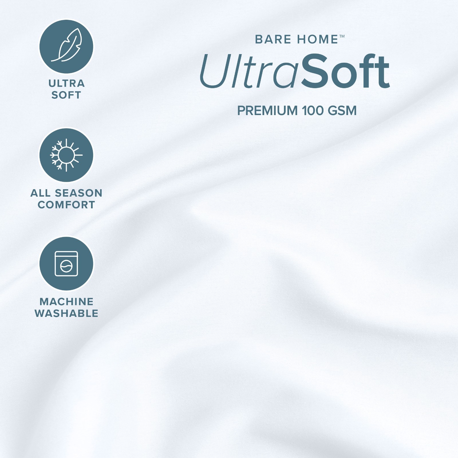 Bare Home 24" Deep Pocket Fitted Sheet - Premium 1800 Microfiber gallery