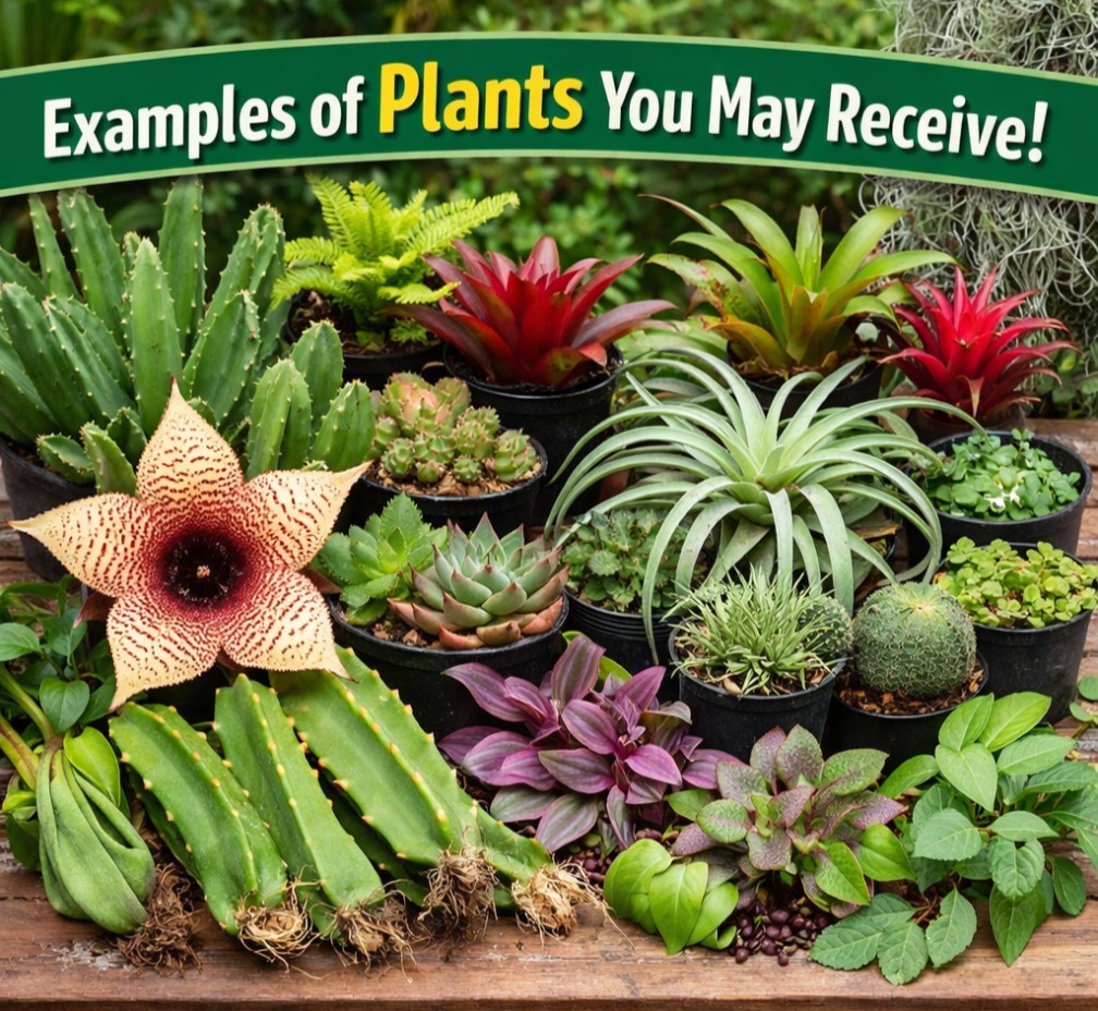 Weird Plant Bundle Of 8 Easy Care Beginner Friendly Plants Mystery Box Live Rare gallery