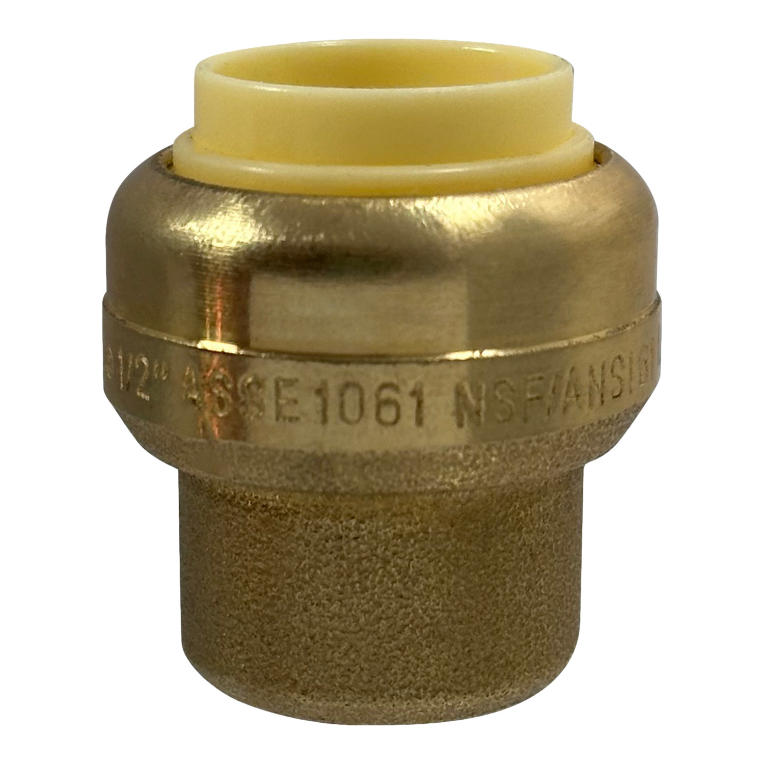 2 Pcs XFITTING 1/2" Push Fit Cap w/ 1 Clip, Push to Connect End Cap Plug, Brass gallery