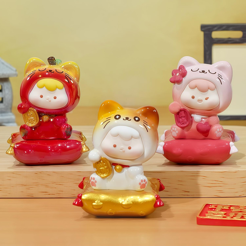 Lucky Cat Series Blind Box Figures, Random Design Action Figures Collectible ... gallery