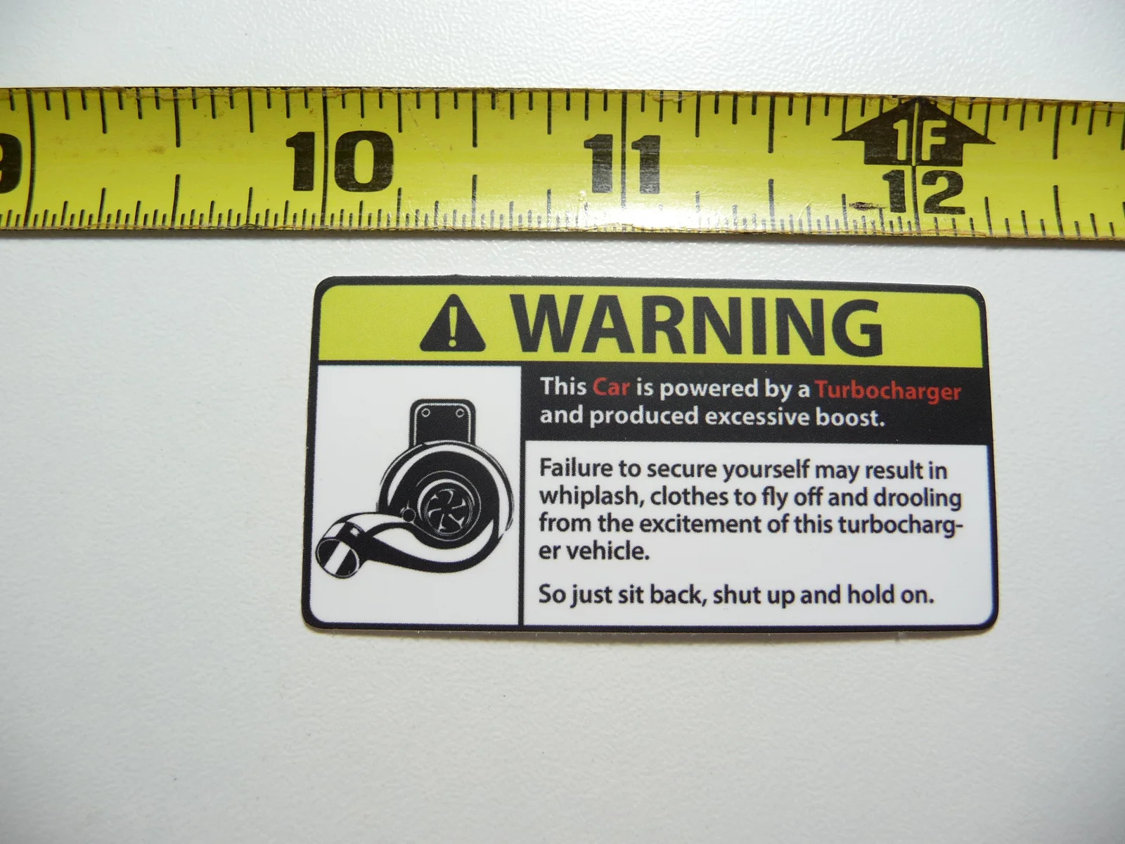 WARNING THIS CAR TURBOCHARGER BOOST CLOTHES JDM FUNNY SMALL STICKER DECAL MINI gallery