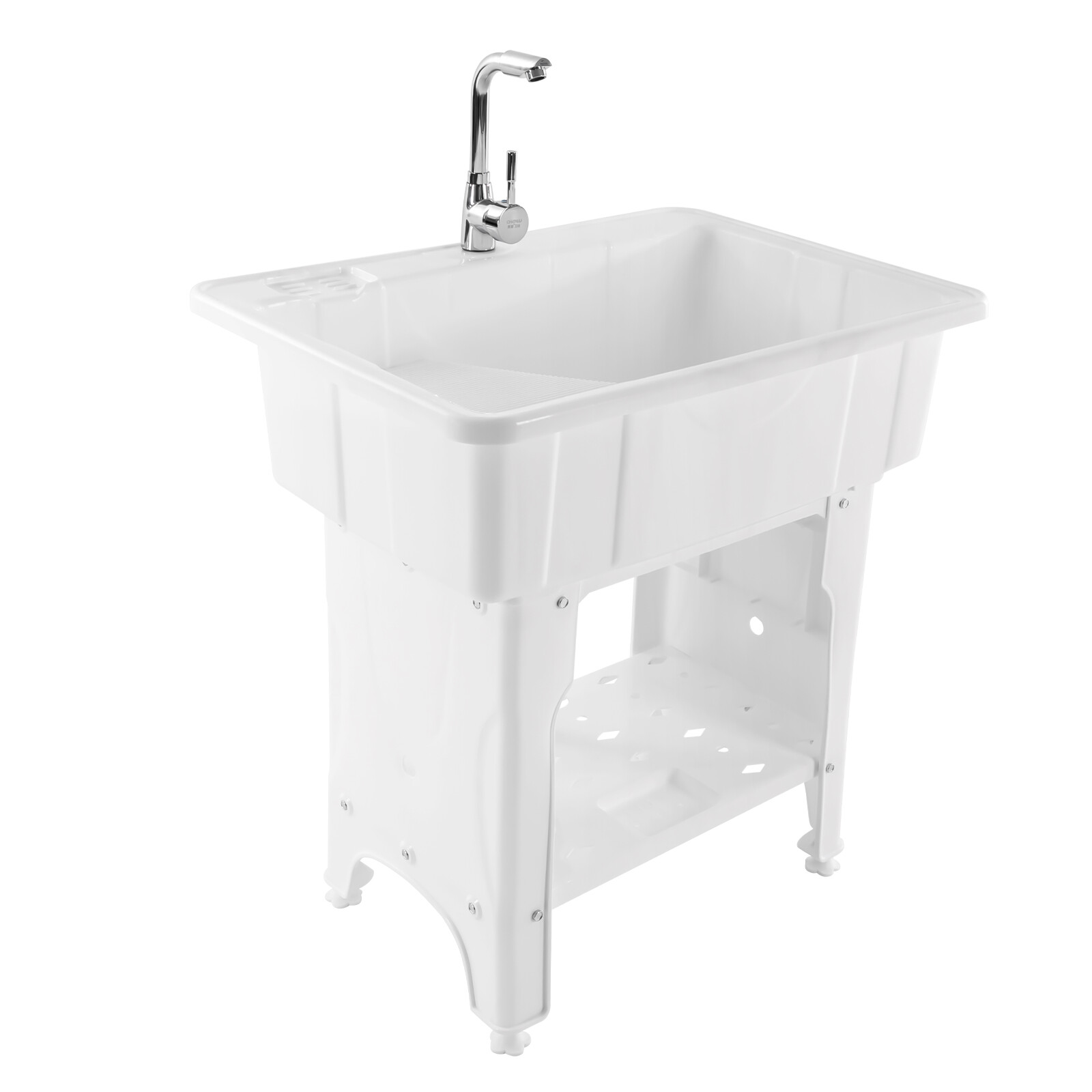 Utility Sink Laundry Tub for Washing Room Freestanding Utility Sink with Faucet gallery