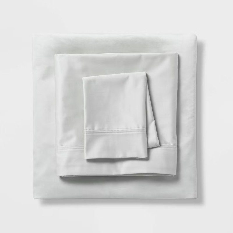 Threshold 400 Thread Count Cotton Sateen 4-Piece Sheet Set Luxurious gallery