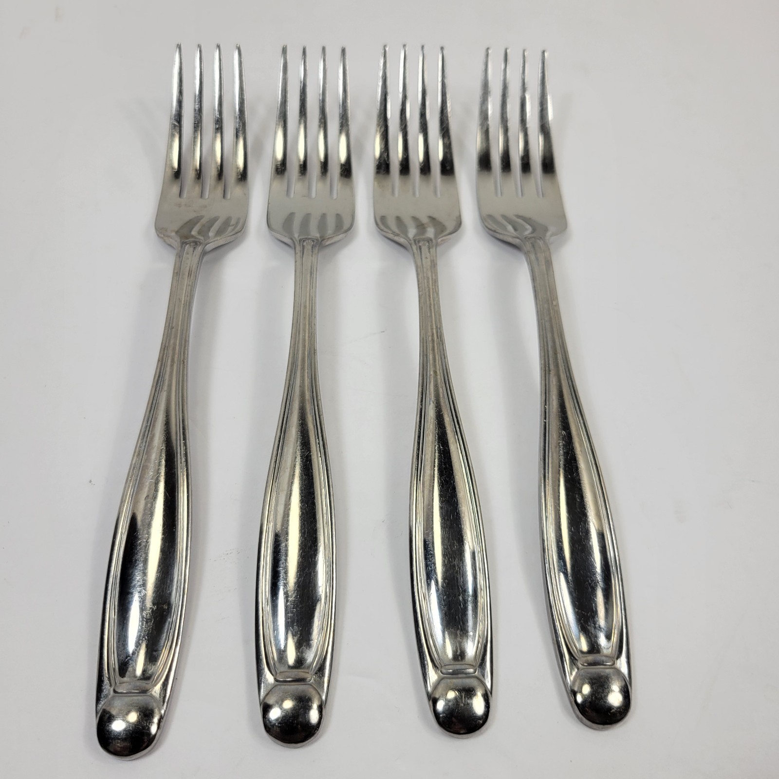 Oneida Alexandria 4 Dinner Forks 18/0 Stainless Flatware Glossy gallery