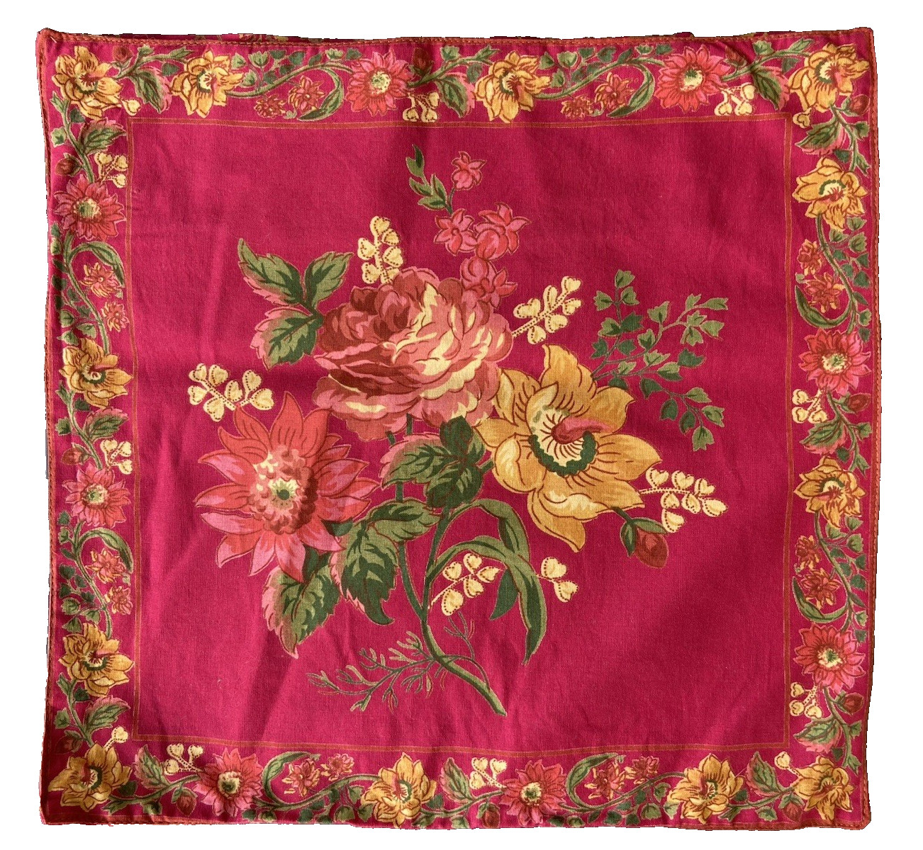 VTG April Cornell Cottagecore Floral Pillow Cover~15x15~100% Cotton gallery