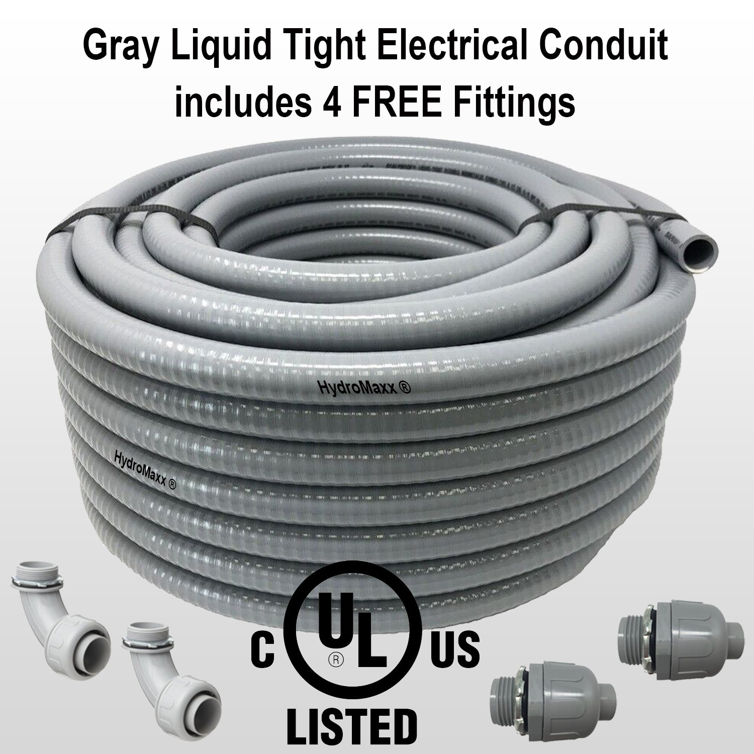 Flexible Liquid Tight, Non-Metallic Electrical Conduit with Fittings - UL Listed gallery