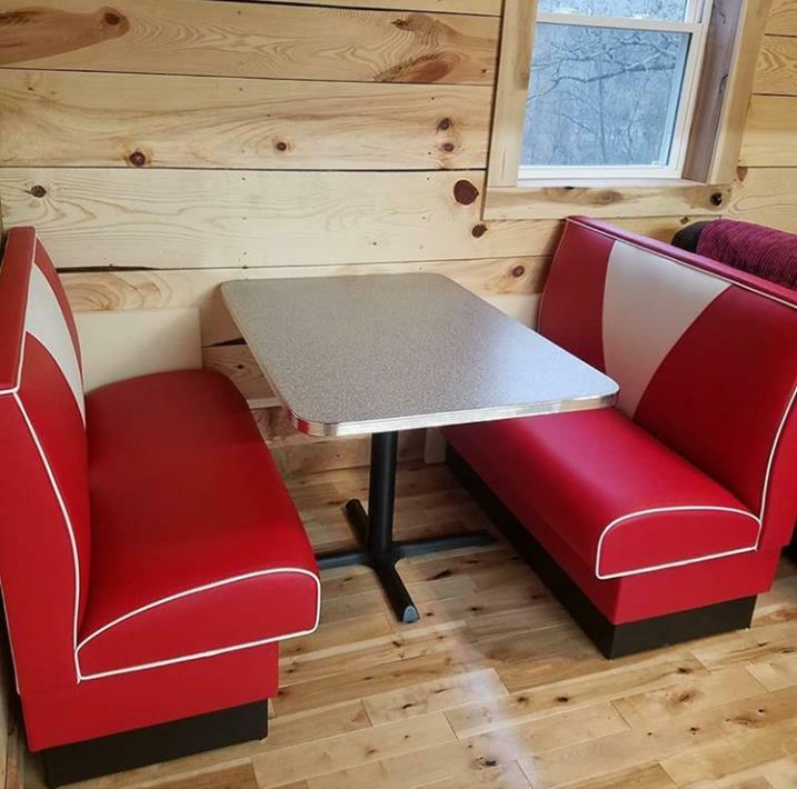 NEW Custom Built Dinette Set Retro Booth V Back Style gallery