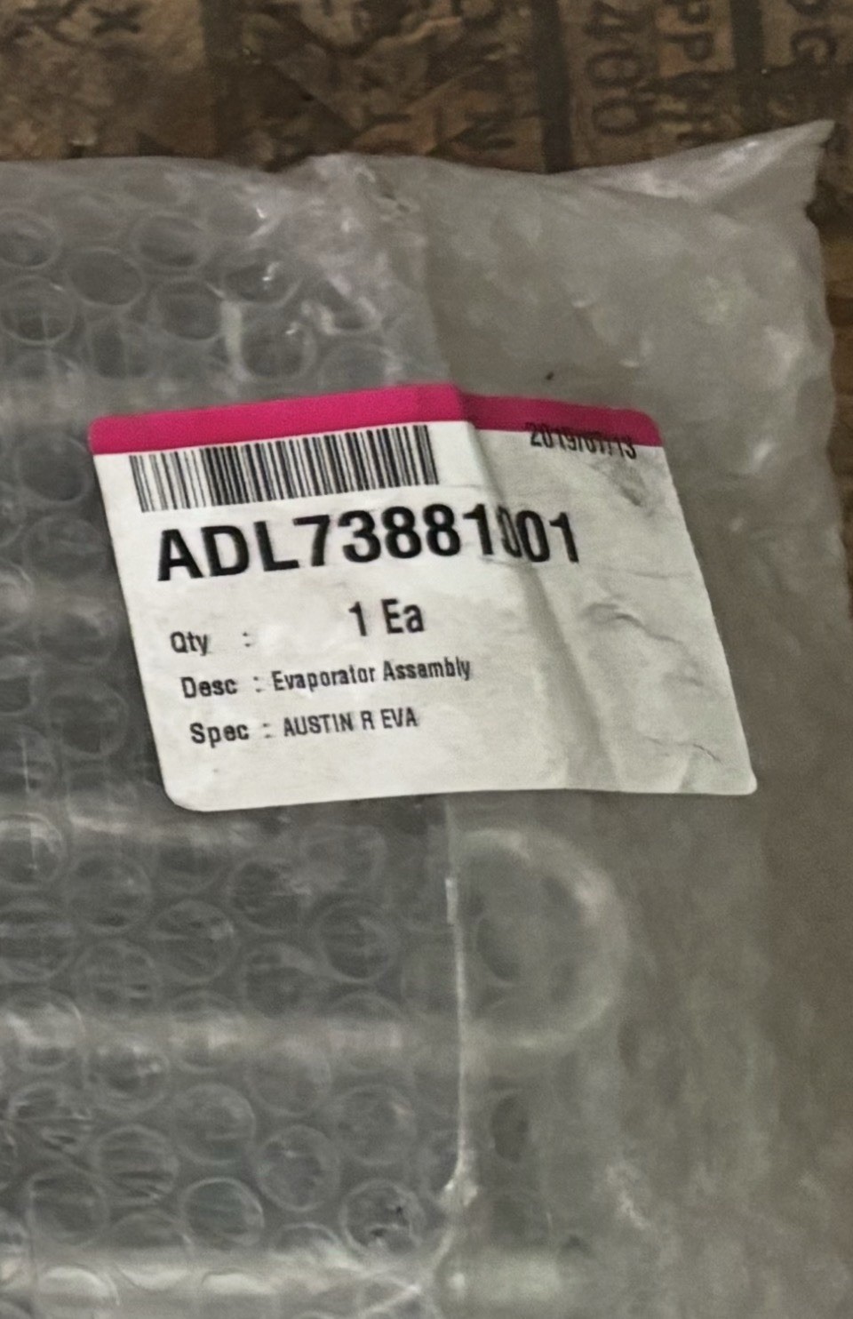 Evaporator Assembly ADL73881001 MPN ADL73881001 Single Item Set Includes gallery