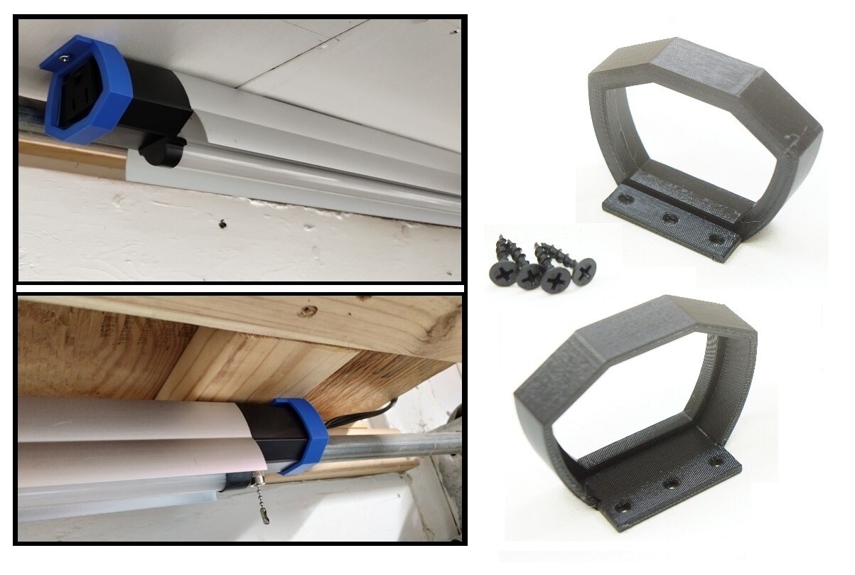 Shop Light Ceiling Mount Wall Mounts for Harbor Freight Braun 4ft LED Light gallery
