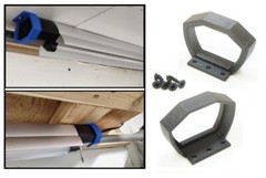 Shop Light Ceiling Mount Wall Mounts for Harbor Freight Braun 4ft LED Light