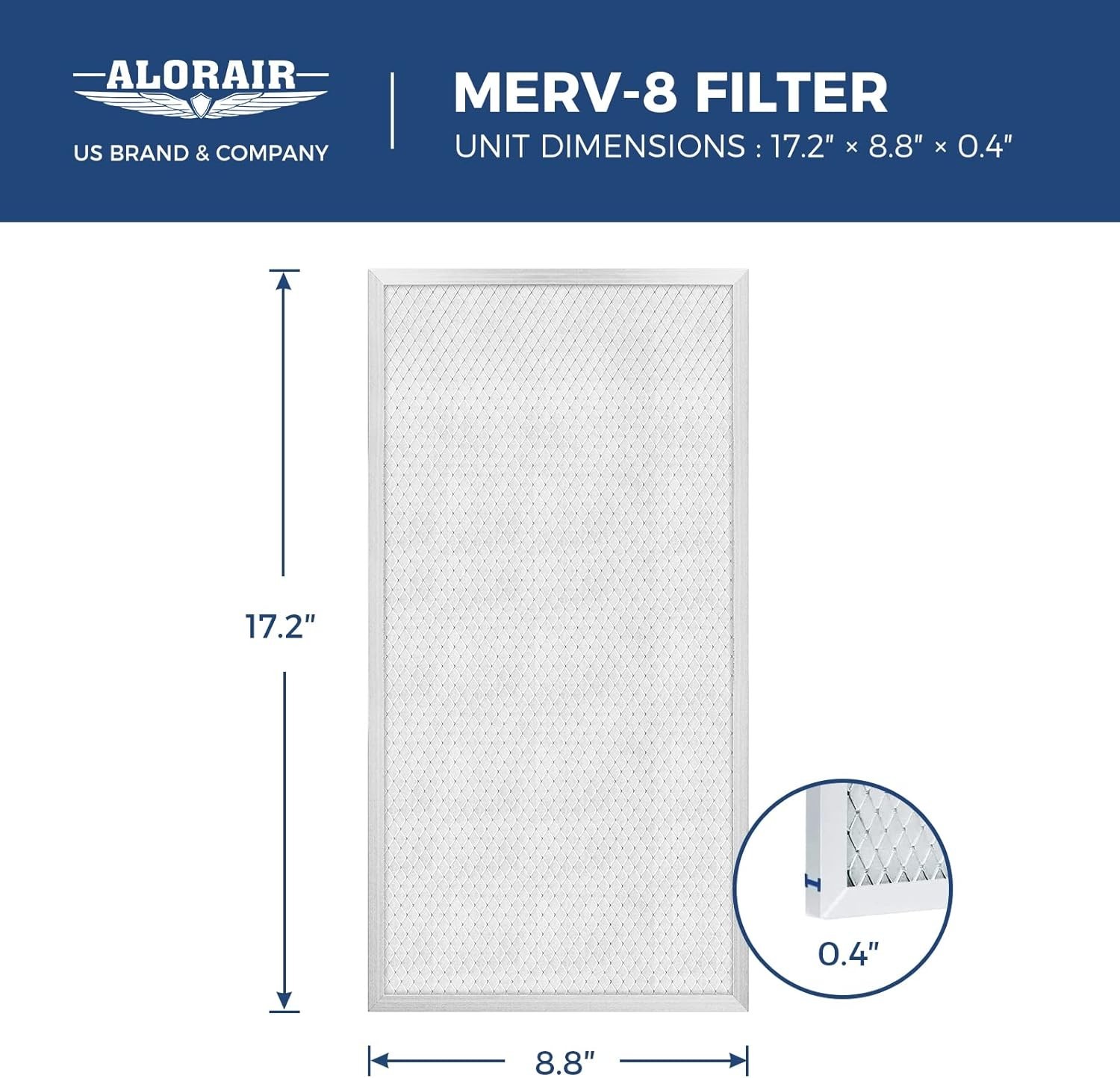 ALORAIR 4 Pack MERV-8 Filter Replacement Set for Sentinel HD55 HDi65 Dehumidifi gallery