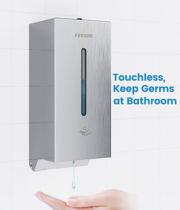Automatic Wall Mounted Soap Dispenser, 27 fl oz / 800 ml Touchless Sensor Liq... gallery