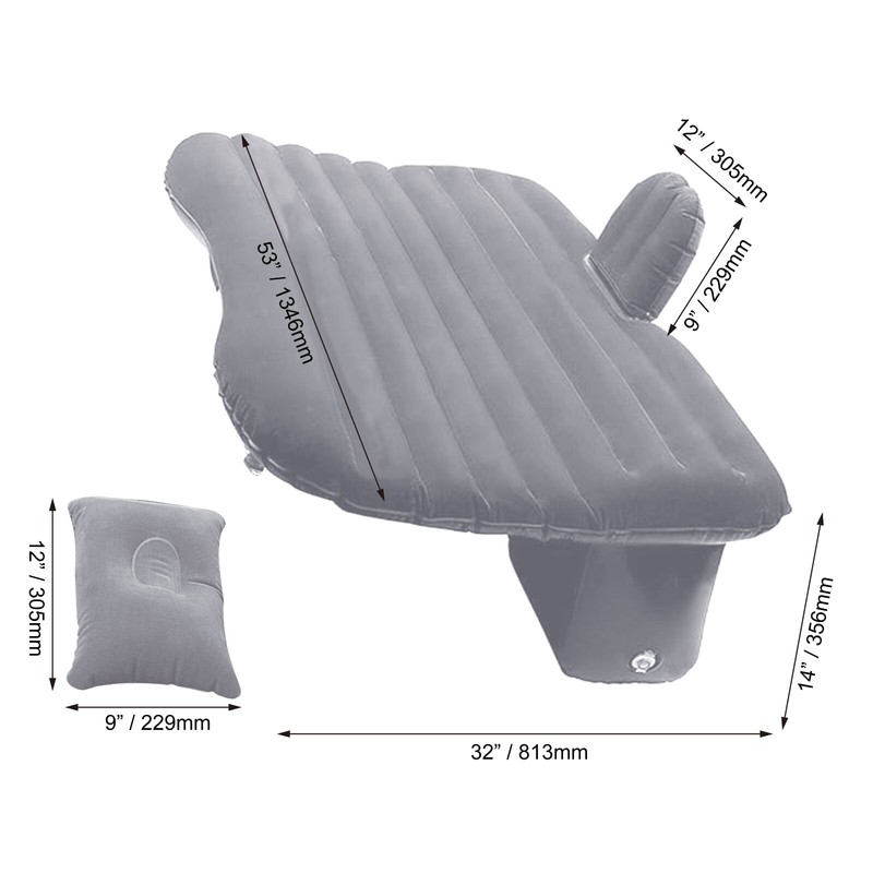 Sondpex Multi-Functional Inflatable Travel In Car Air Mattress Bed Set w Pillows gallery