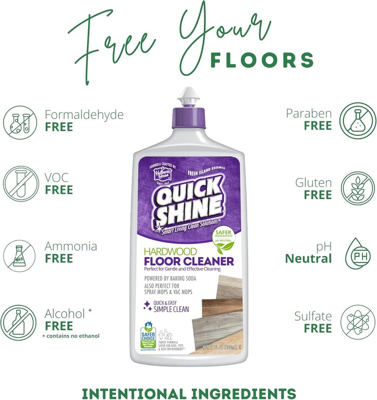 Quick Shine 2 Pack Smart Combo- Includes 1 Hardwood Floor Cleaner 27 FL oz gallery