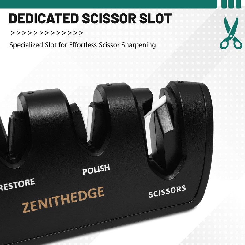 ® 3-in-1 Adjustable Knife Sharpener 14°-24° Angles for Kitchen Fillet Pocket ... gallery