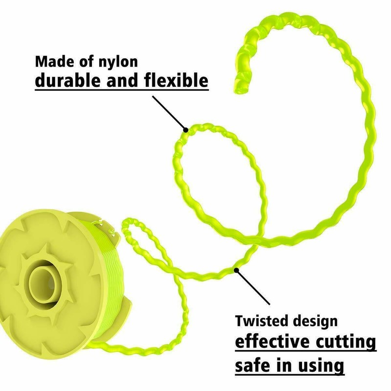 Ryobi Premium Trimmer Line Spool For Ryobi AC80RL3 .080" Fit 18V 24V 40V 6pcs gallery
