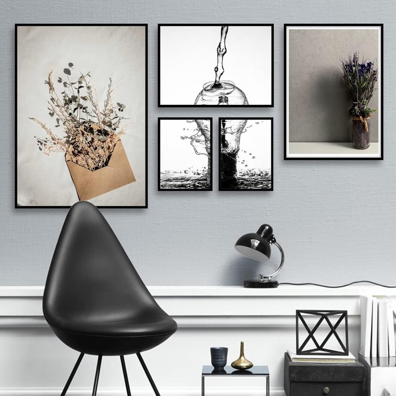 Versatile 9x9 Black Picture Frame: Display in Portrait or Landscape Orientation gallery