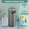 Touchless Foaming Soap Dispenser Gray 1500mAh USB-C Rechargeable IPX5 gallery