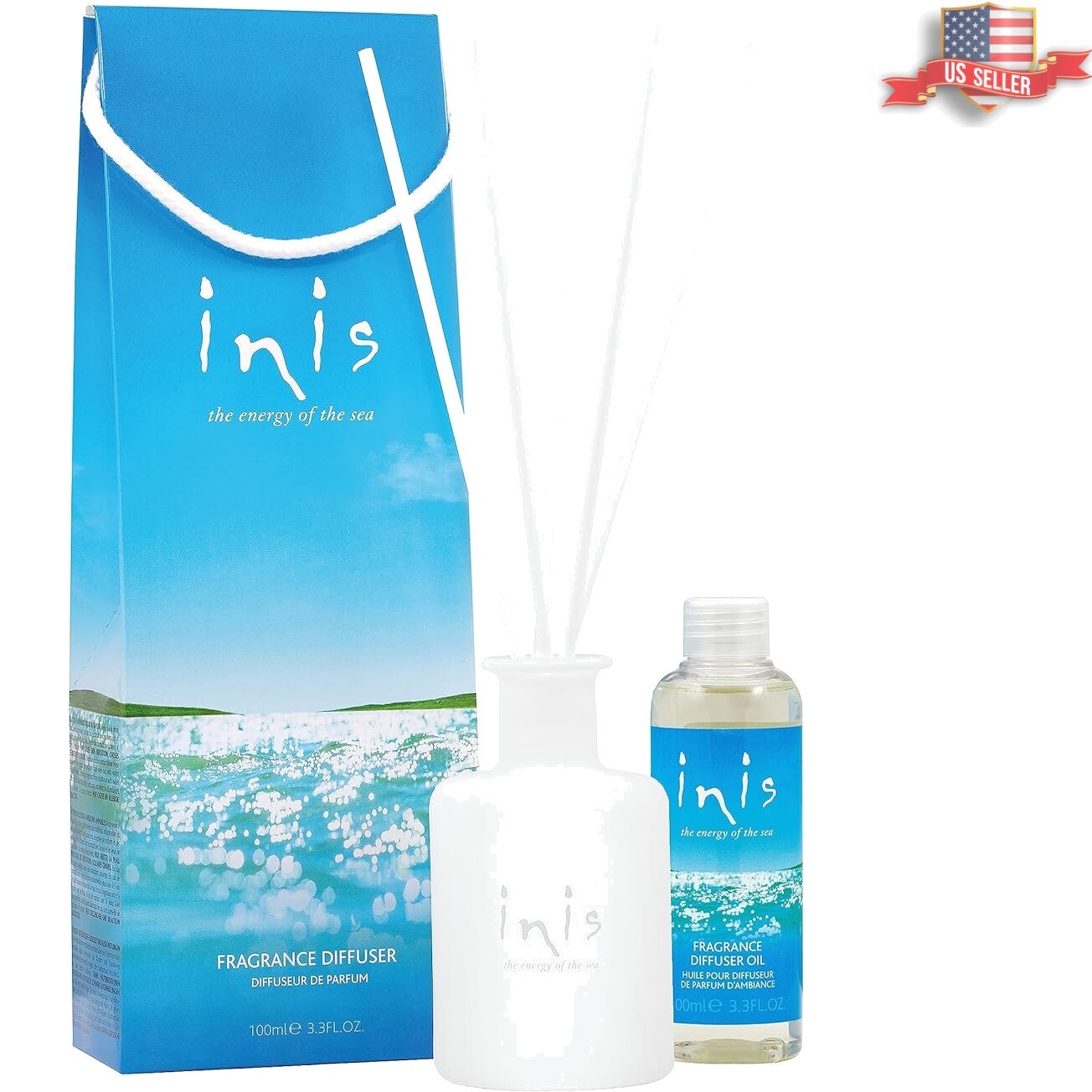 Transform Your Home with 3.3 Fl oz Ocean Fresh Diffuser - Elegant Design gallery