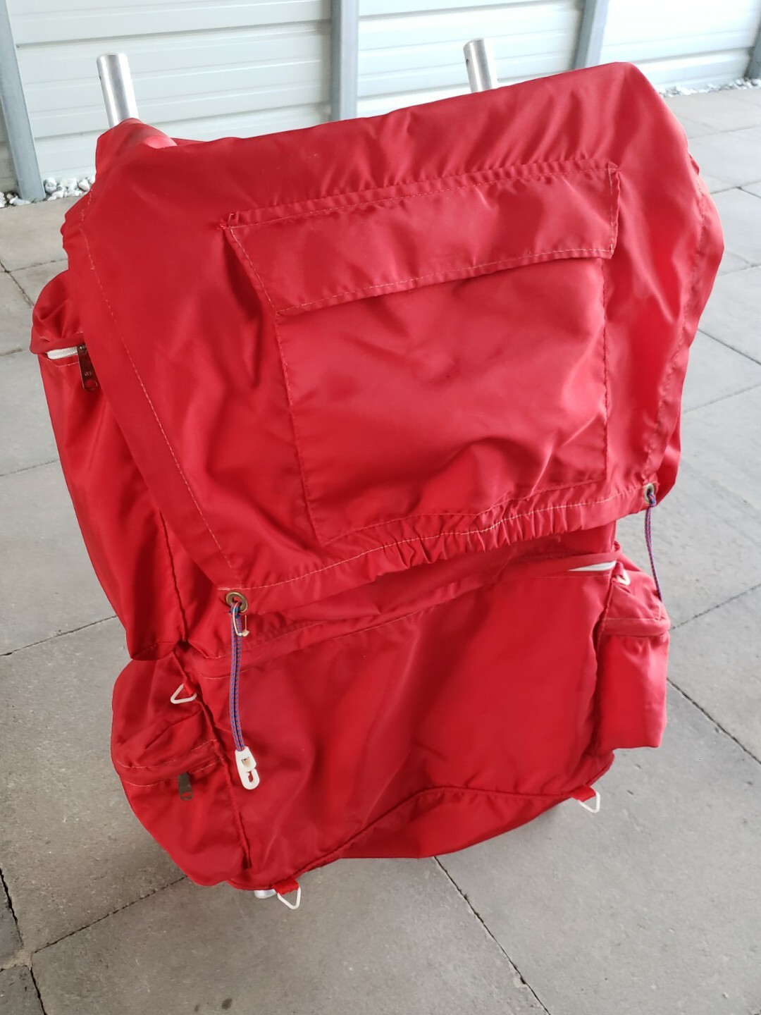Vintage Large Red External Aluminum Frame Hiking Backpack 2