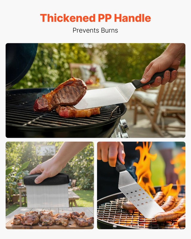 VEVOR 28PCS Griddle Accessories Kit Flat Top Grill Spatula BBQ Tools Stainless gallery