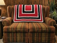 Stranger Things Afghan Blanket Mike Wheeler Basement Replica Crochet 60×60 Inch
