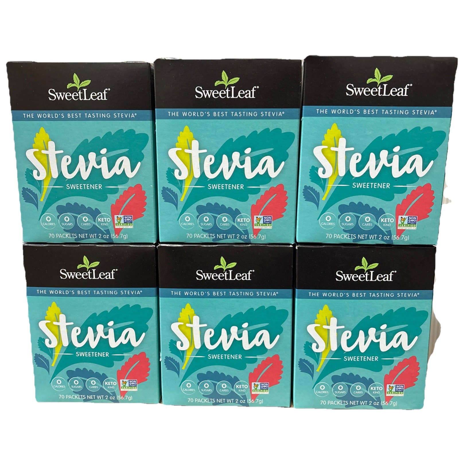 6-PACK Wisdom Natural SweetLeaf, Natural Stevia Sweetner, 70 Packets ea, BB 3/29 gallery