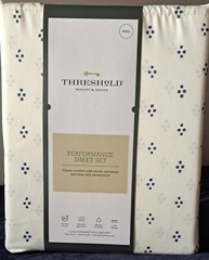 FULL SIZE SHEET SET 400 Thread Count Printed Performance 100% Cotton Threshold!