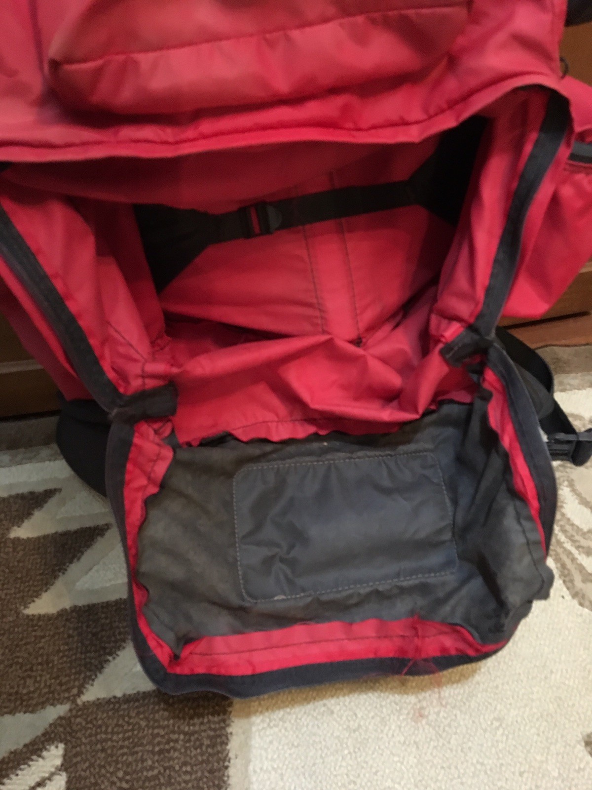Vintage Large Red Jansport External Frame Hiking Backpack 3