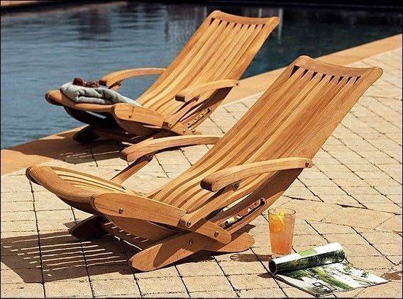 Warwick A-Grade Teak 2pc Dining Reclining Arm Chair Set Outdoor Garden Patio New gallery
