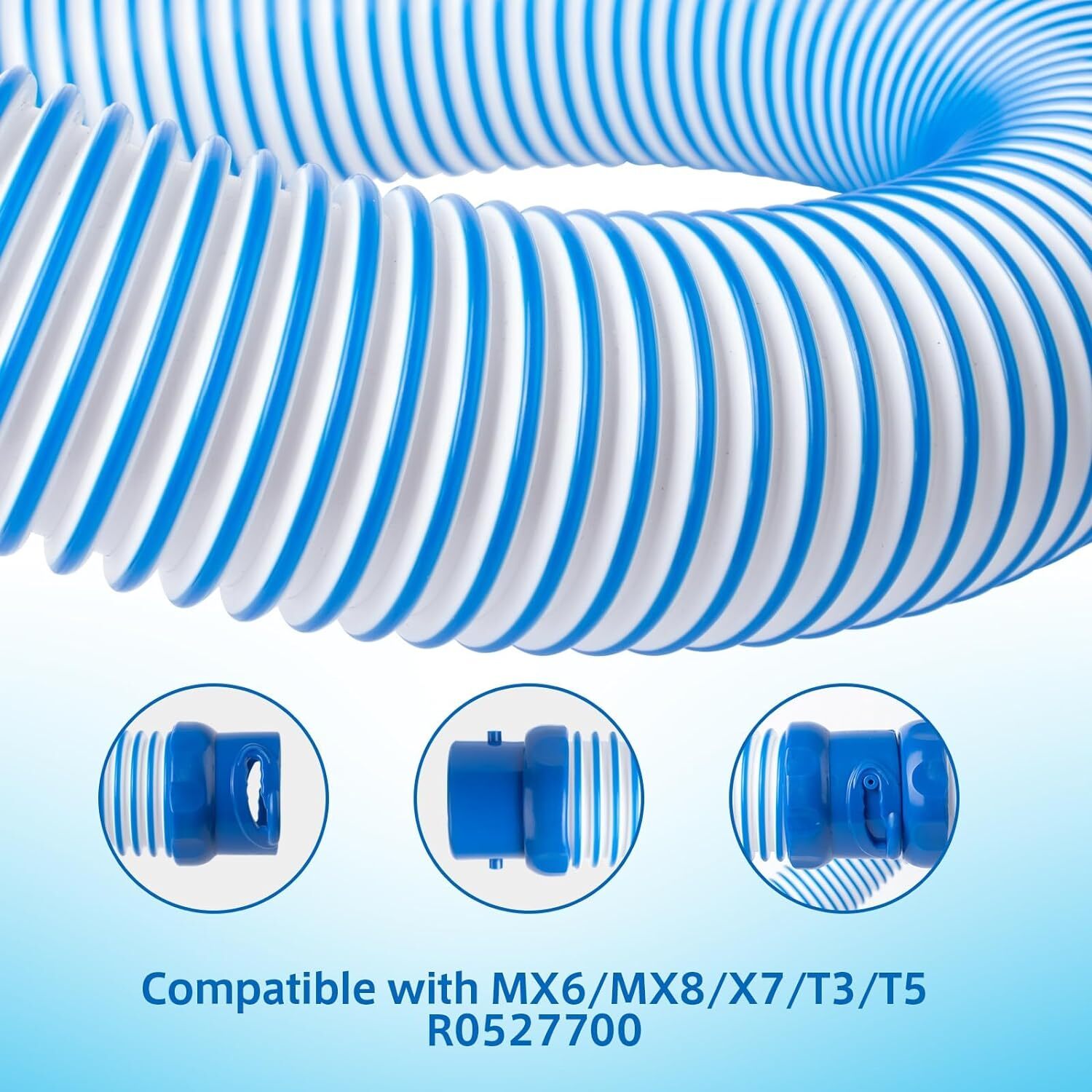 7 Pack Pool Cleaner Hose for Zodiac MX6 MX8 X7 T3 T5, R0527700 Twist Lock Replac gallery