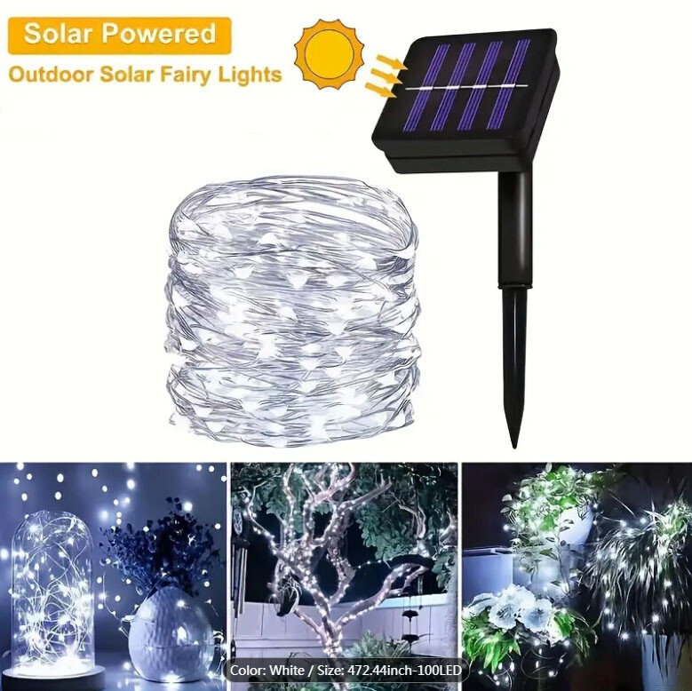 Outdoor Solar String Lights Fairy Garden Decorations Home Party Lamp 100-300LED gallery