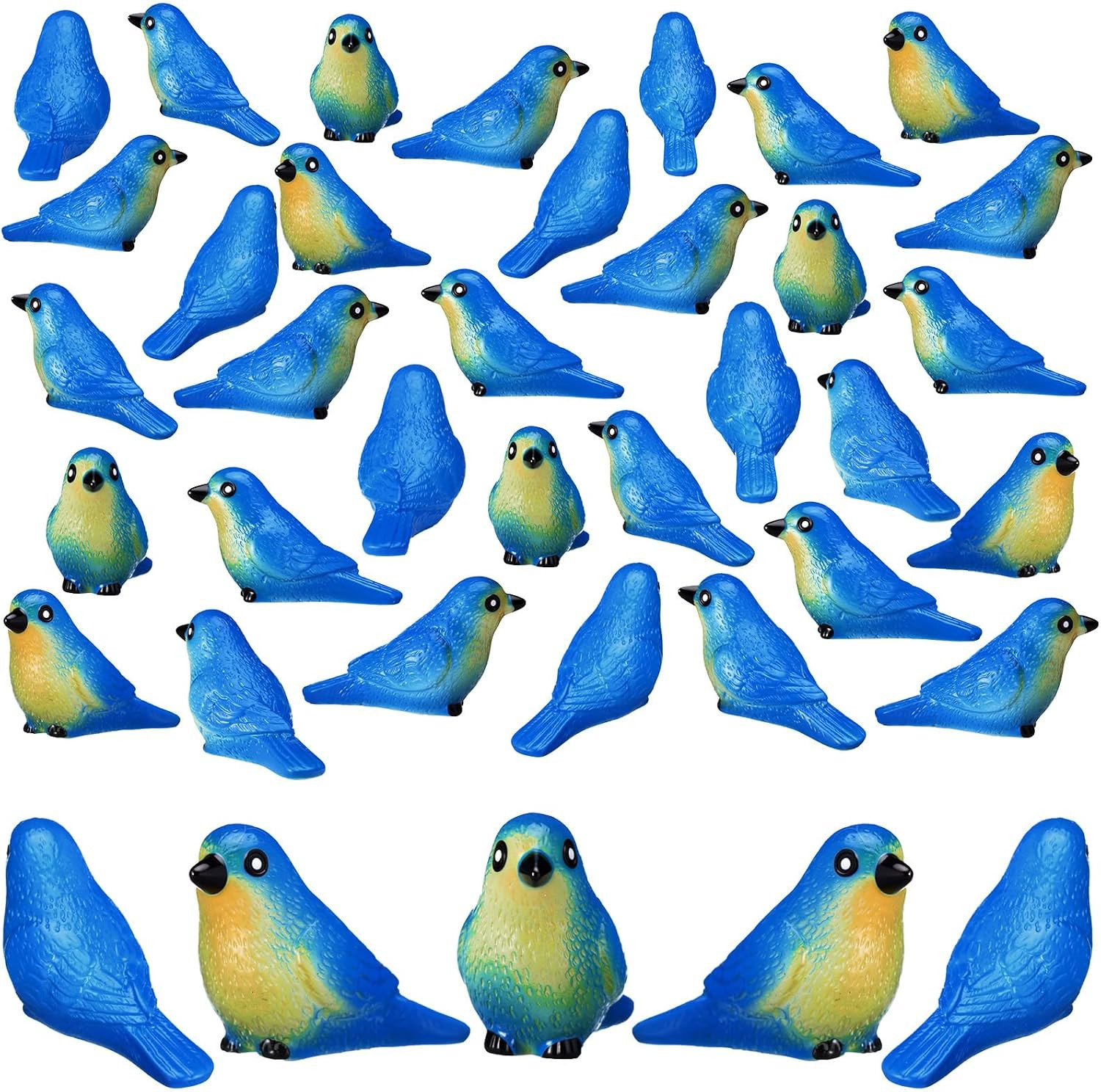 50 Pcs 50 Pcs Mini Resin Pigeons, 1 Inch Tiny Resin Birds Statues Bulk Decorativ gallery