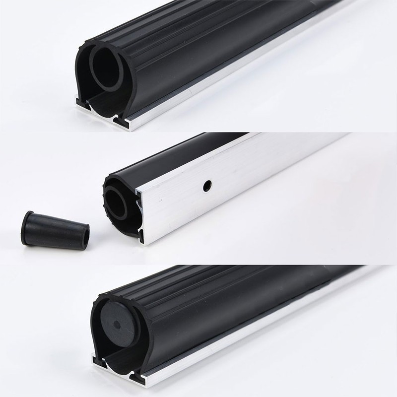 Universal U+O Ring Garage Door Seals Bottom Rubber with Track Retainer 16Ft gallery
