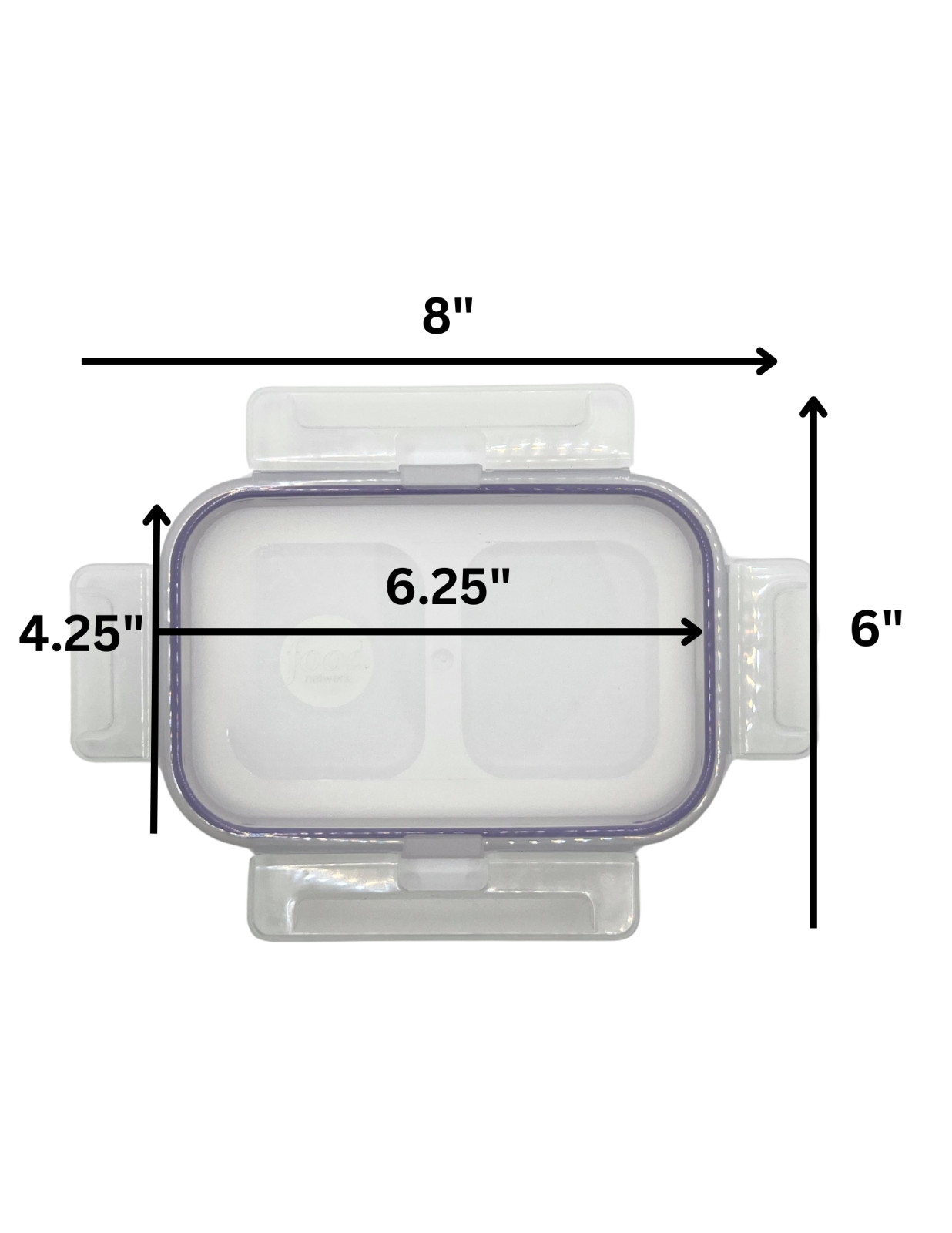 Snapware Food Network Airtight Replacement Lid 470mL 2/4 Cup 4x6 Transparent NEW gallery