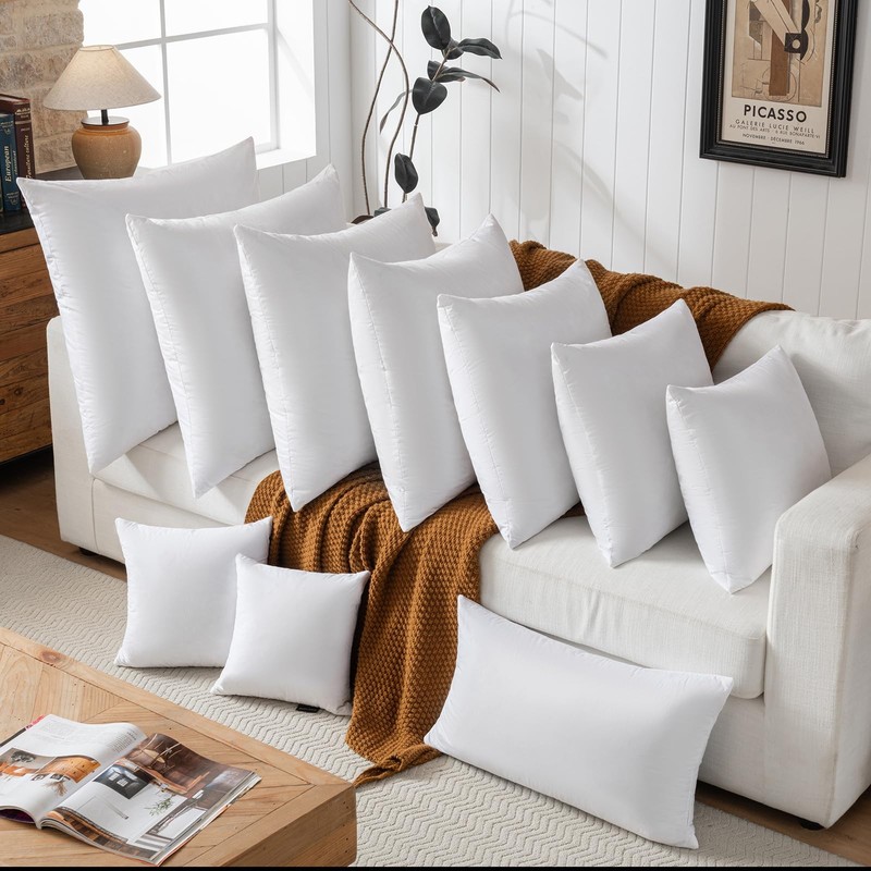 18x18 Decorative Throw Pillow Inserts-Down Feather Pillow Inserts-Square-Cotton gallery