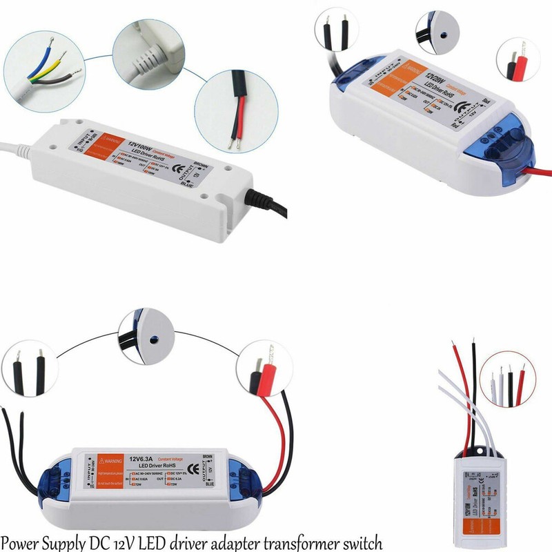 DC 12V Transformer non Waterproof led Driver Power adapter For LED Strip Light gallery