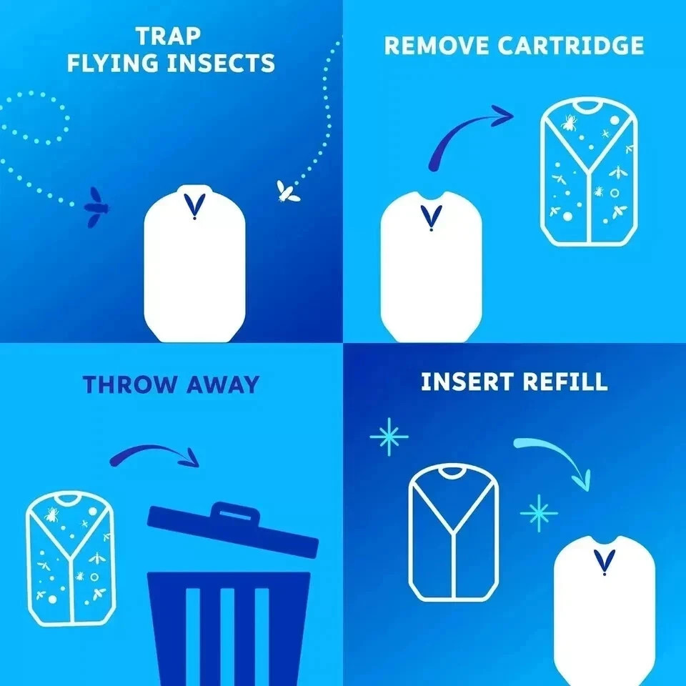 Zevo Flying Insect Trap Refill Cartridges -Easy to Use (8 Refill Cartridges) gallery