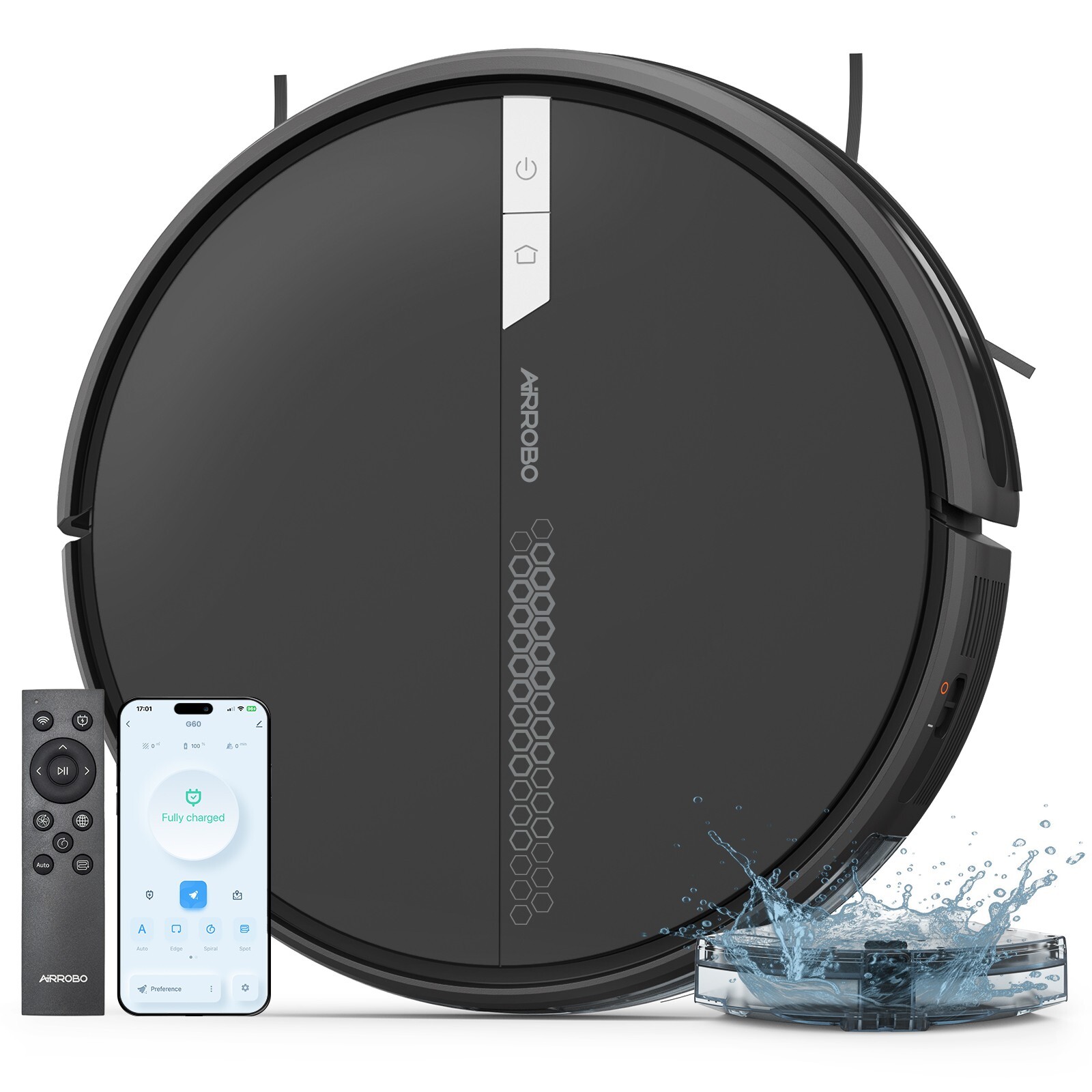 AIRROBO 3000Pa Robotic Robot Vacuum and Mop Cleaner Self-Charging 120Min Runtime gallery