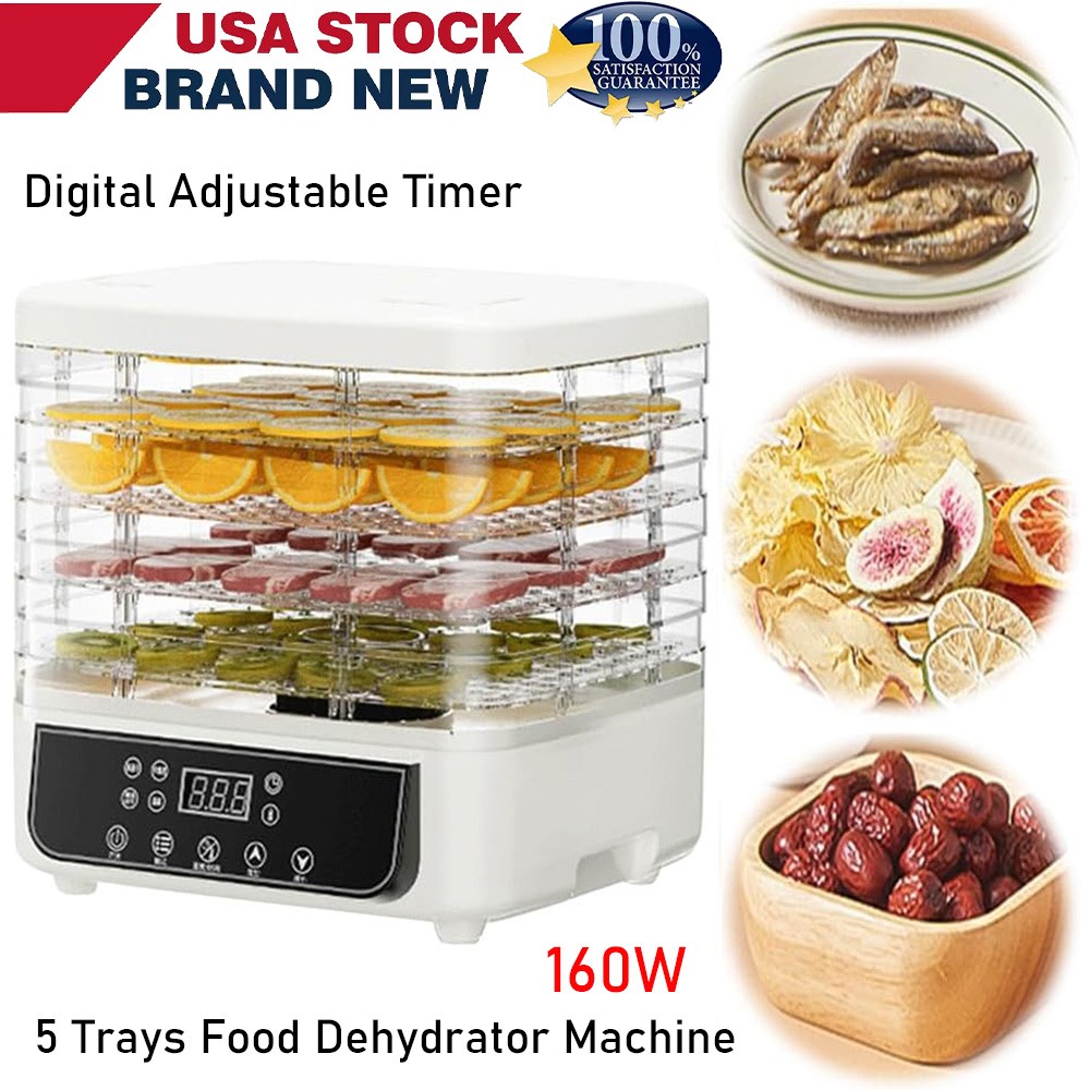 5-Trays Food Dehydrator Machine Adjustable Temperature for Jerky/Fruit/Vegetable gallery