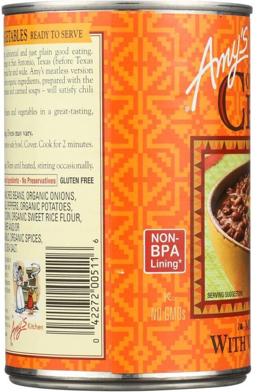 Amy's Organic Medium Chili with Vegetables - 14.7 oz gallery