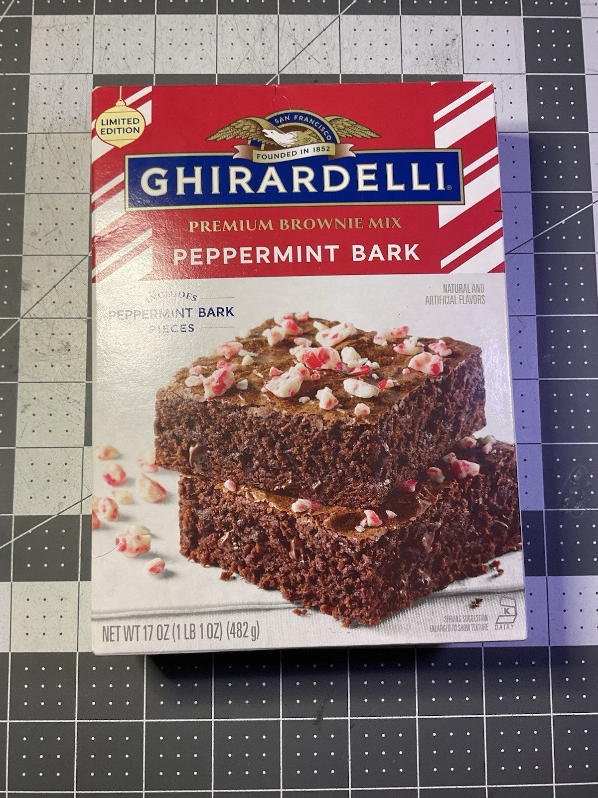 Ghirardelli Peppermint Bark Brownie Mix 17 oz Exp: 03/ 03/ 27 gallery