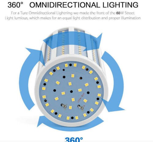 LED Bulb 300W Equivalent 30W 144-Chip Corn Light E26 3000lm Cool Daylight 6000K gallery